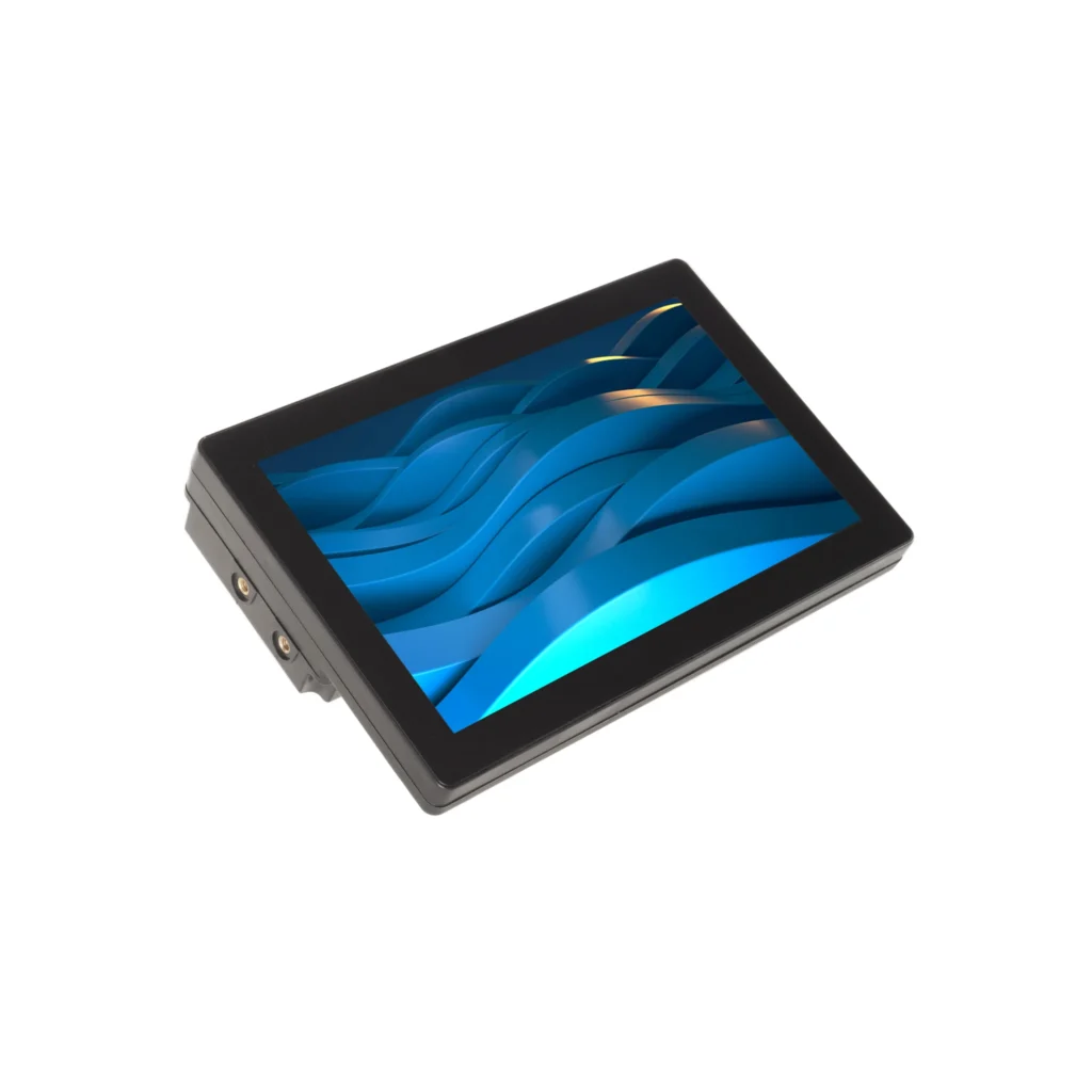 KF 7 industrial monitor touch screen side blu