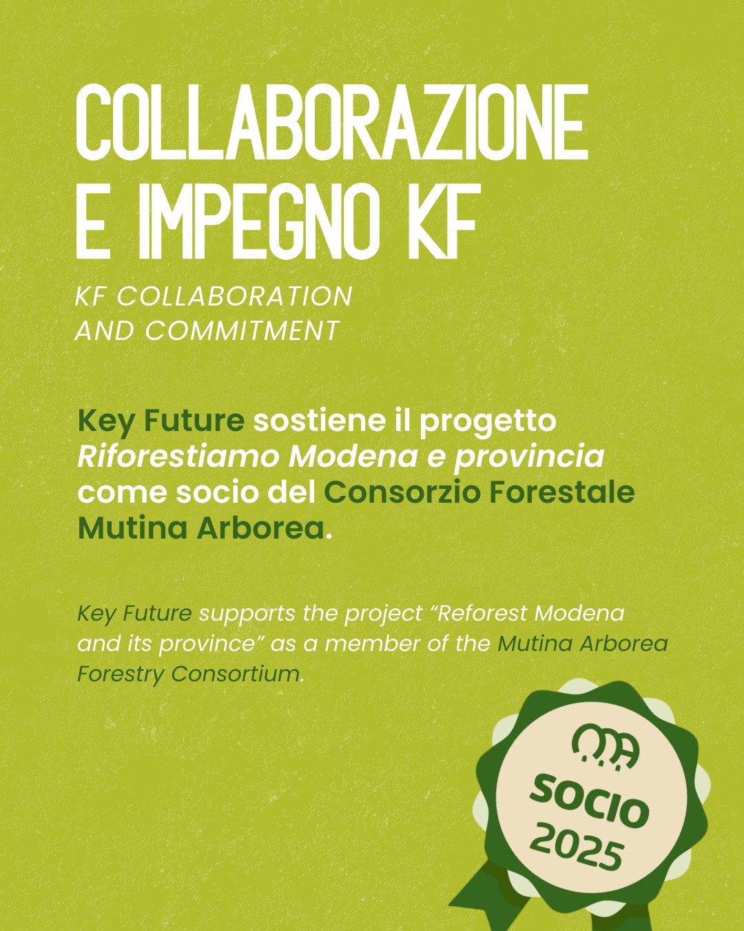 Kf E Mutina Arborea: Insieme Per La Rigenerazione Del Territorio – Immagine 7 Di 8